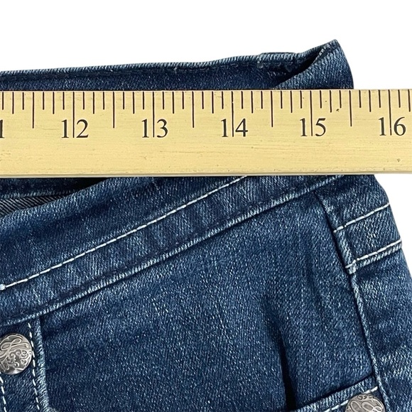 Style & Co. Denim Jeans Barely Boot Dark Wash Rhinestones Women’s Size 10 - Picture 8 of 13